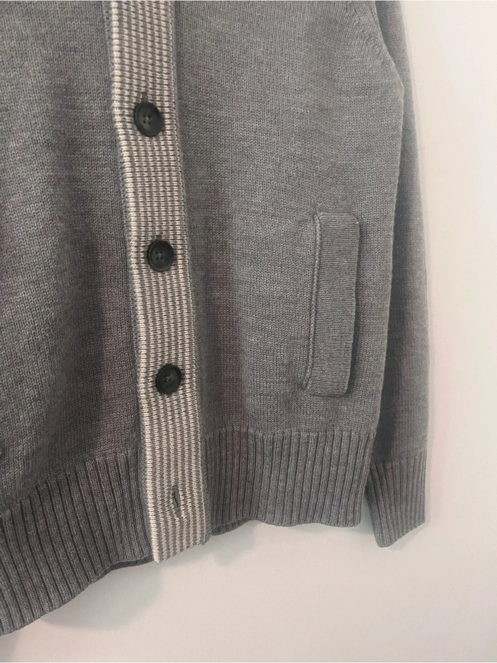 Banana Republic Mad Men Men's Small Merino Wool Shawl Collar Cardigan Sweater